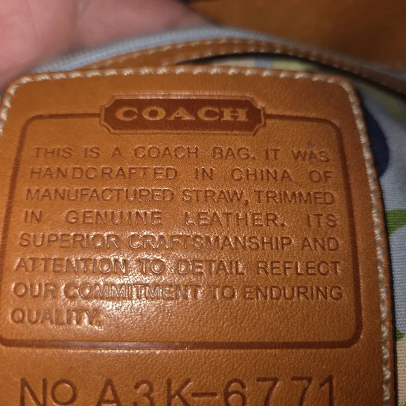 Coach Vintage Woven Tote with Braiding - Picture 8 of 8